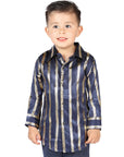 El General Navy/Gold Casual Long-Sleeve Shirt 44571
