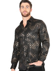 El General Black Casual Long-Sleeve Shirt 44574