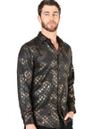 El General Black Casual Long-Sleeve Shirt 44574