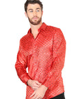 El General Red Casual Long-Sleeve Shirt 44577