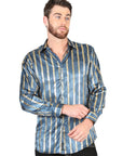 El General Teal Casual Long-Sleeve Shirt 44580