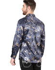 El General Navy Blue Casual Long-Sleeve Shirt 44589