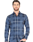 El General Blue Casual Long-Sleeve Shirt 44600