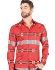 El General Red Casual Long-Sleeve Shirt 44601