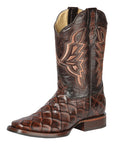 El General Rodeo Boot - Imit Pirarucu - Brown 44664
