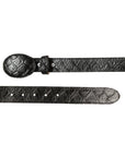 Cowboy Belt - El General - Imitation- Pirarucu - Black 44667