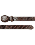 Cowboy Belt - El General - Imitation- Pirarucu - Brown 44668