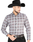 El General - Casual Long Sleeve Shirt - Black/White 44703