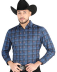 El General - Casual Long Sleeve Shirt - Black/Brown 44704