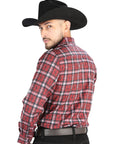 El General - Casual Long Sleeve Shirt - Red 44710