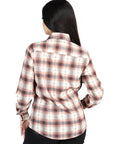 El General - Casual Long-Sleeve Shirt - Orange Beige 44716