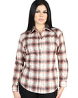 El General - Casual Long-Sleeve Shirt - Orange Beige 44716