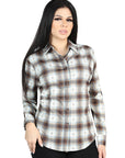 El General - Casual Long-Sleeve Shirt - Brown/Sand 44717