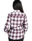 El General - Casual Long-Sleeve Shirt - Red/Black 44718