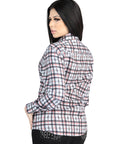 El General - Casual Long-Sleeve Shirt - Black/White 44720