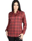 El General - Casual Long-Sleeve Shirt - Red 44722