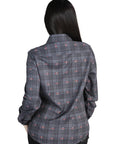 El General - Casual Long-Sleeve Shirt - Gray/Brown 44725
