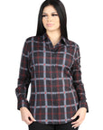 El General - Casual Long-Sleeve Shirt - Black/Gray 44726