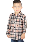 El General Beige/Black Casual Long-Sleeve Shirt 44732