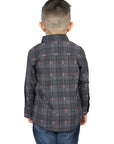 El General Gray/Brown Casual Long-Sleeve Shirt 44742
