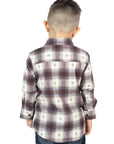 El General Beige/Burgundy Casual Long-Sleeve Shirt 44747