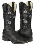El General Women’s Petatillo Crazy Black Rodeo Boots 44856