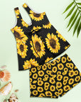 Sunflowers Tankini & Boy Shorts Swim Set