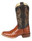 El General Rodeo - Printed Alligator leather boots - Cogñac 44939