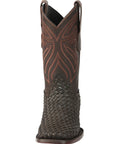 El General Men’s Leather Rodeo Boots Petatillo - Chocolate 45013