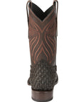 El General Men’s Leather Rodeo Boots Petatillo - Chocolate 45013