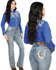 Centenario Bootcut Denim Jeans - Light Blue 45027
