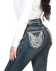 Centenario Bootcut Denim Jeans - Dark Blue 45029