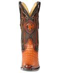 El General Men's Exotic Caiman Belly Cowboy Boots - Cognac 45080