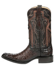 El General Men's Exotic Caiman Nuca Cowboy Boots - Brown 45082