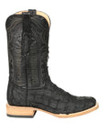 El General Men's Exotic Monster Fish Rodeo Cowboy Boots - Black 45083