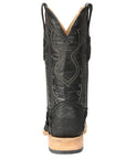 El General Men's Exotic Monster Fish Rodeo Cowboy Boots - Black 45083