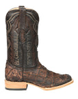 El General Men's Exotic Monster Fish Rodeo Cowboy Boots - Brown 45084