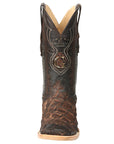 El General Men's Exotic Monster Fish Rodeo Cowboy Boots - Brown 45084
