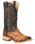 El General Men's Exotic Monster Fish Rodeo Cowboy Boots - Cognac 45085