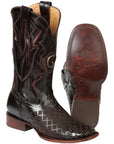 Men's Rodeo Boots - El General Pull-Up Leather - Brown 45173