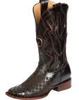 Men's Rodeo Boots - El General Pull-Up Leather - Brown 45173