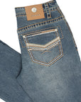 Centenario Men's Blue Denim with Embroidered Details 45314
