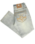 Centenario Men's Light Blue Denim with Embroidered Details 45317