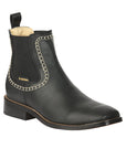 El General Men’s Leather Ankle Boots - Black 45420
