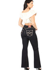 Centenario Women's Medium Blue Bootcut Denim Jeans 45544