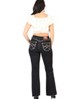 Centenario Women's Medium Blue Bootcut Denim Jeans 45544