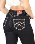 Centenario Women's Medium Blue Bootcut Denim Jeans 45544