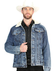 El General Men’s Light Blue Denim Sherpa-Lined Jacket 45639