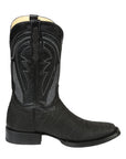 Men’s El General Western Boots - Imitation Bull Neck Black 45666