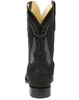 Men’s El General Western Boots - Imitation Bull Neck Black 45666